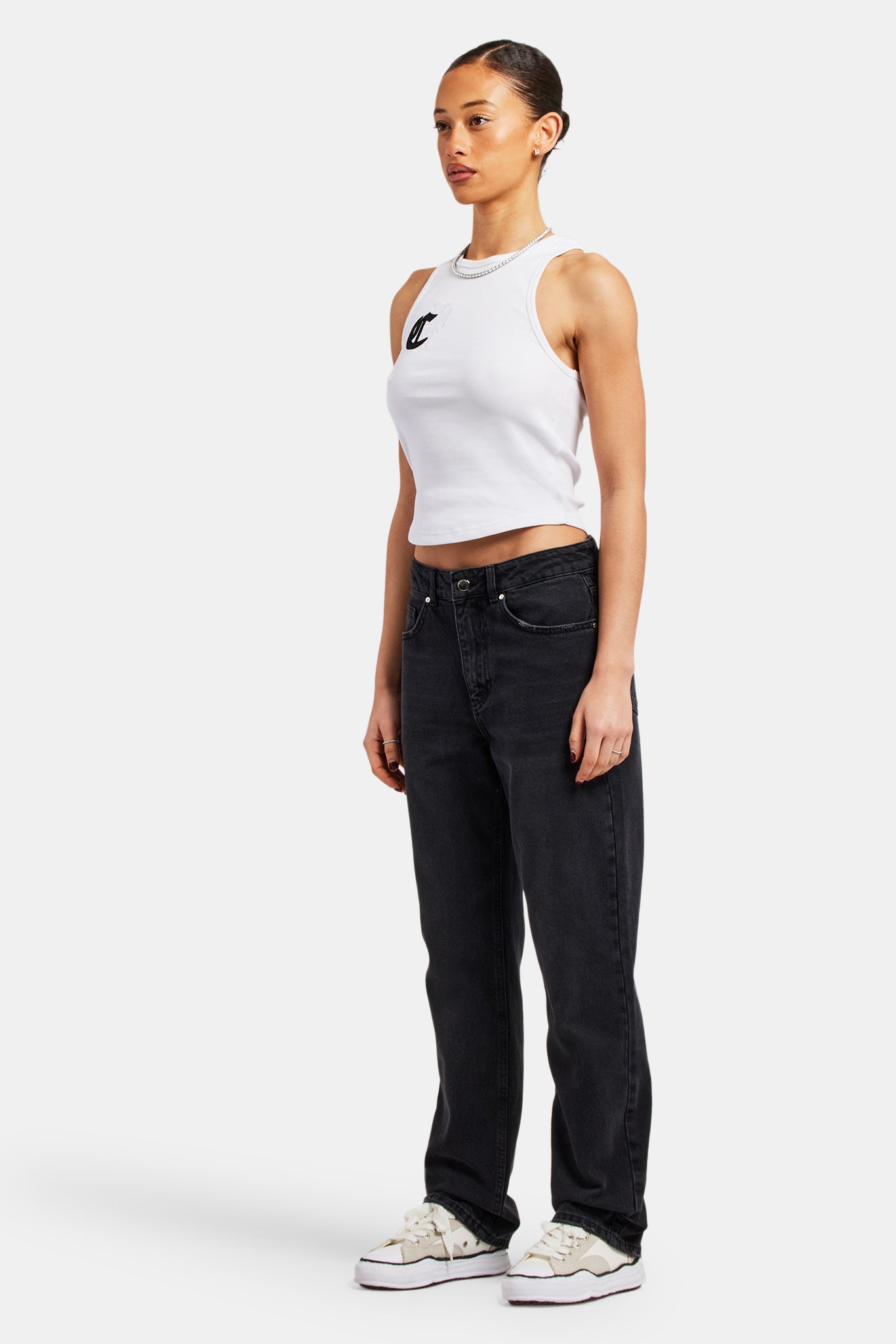Ladies Straight Leg Jeans - Black